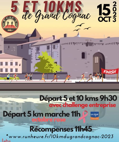 5 et 10 km du Grand Cognac