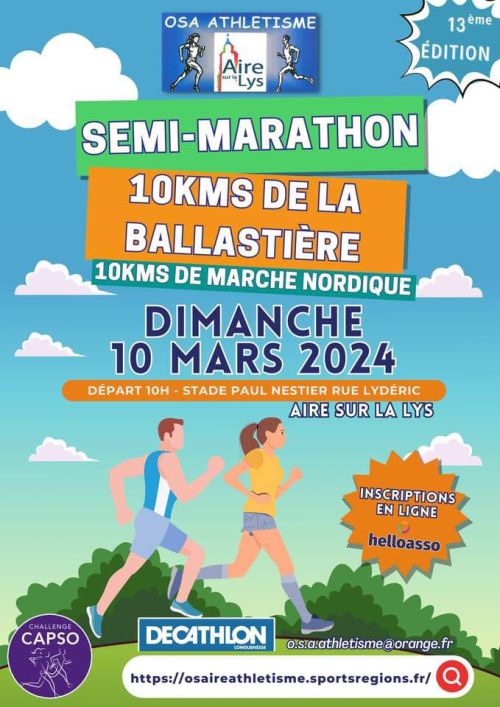 Semi-Marathon et 10km de la Ballastiere