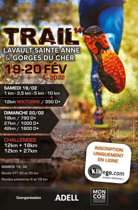 Trail de Lavault Sainte Anne & Gorges du Cher