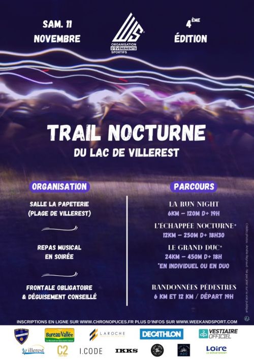 Trail Nocturne du Lac de Villerest