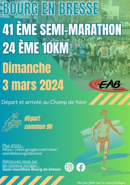 Semi Marathon et 10km de Bourg en Bresse