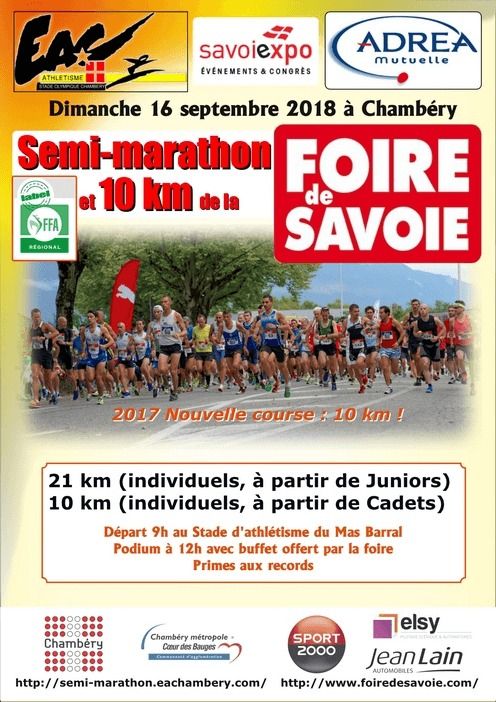 Semi-Marathon et 10km de la Foire de Savoie