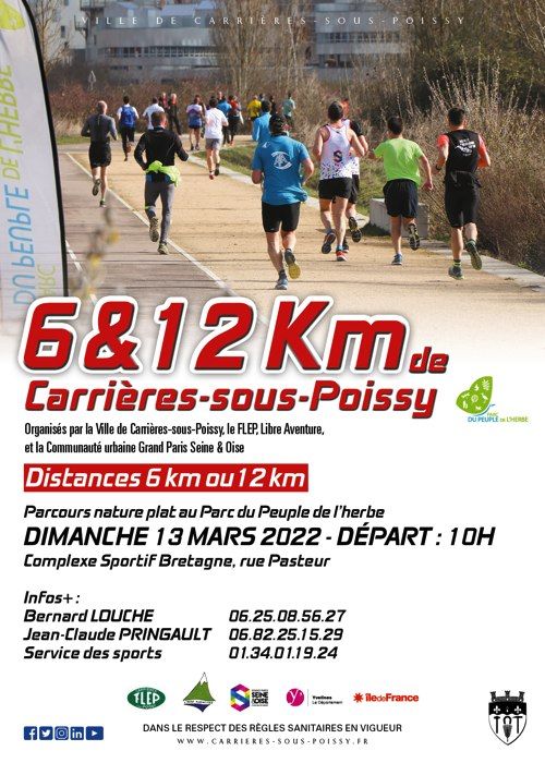6 et 12 km de Carrières-sous-Poissy