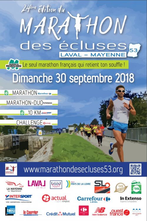 Marathon et 10 km des Écluses de la Mayenne