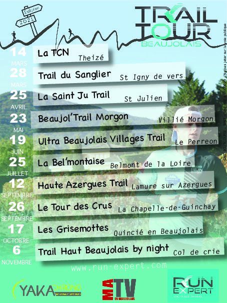Trail du Haut Beaujolais by Night