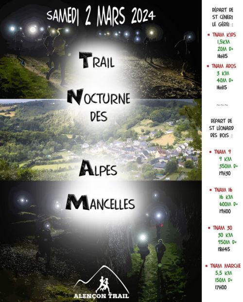 Trail Nocturne des Alpes Mancelles