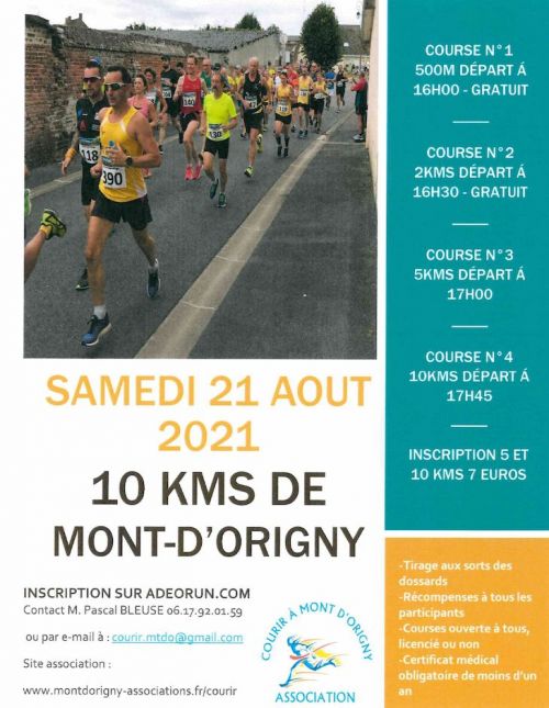 10 km de Mont d'Origny