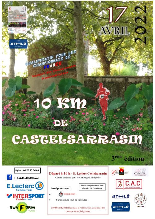 10 km de Castelsarrasin
