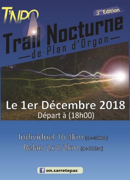 Trail Nocturne de Plan d'Orgon